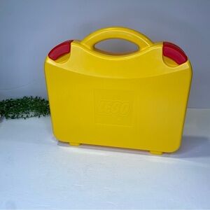 Lego Yellow Orange & Red Carrying Case For Toys Bricks Minifigs